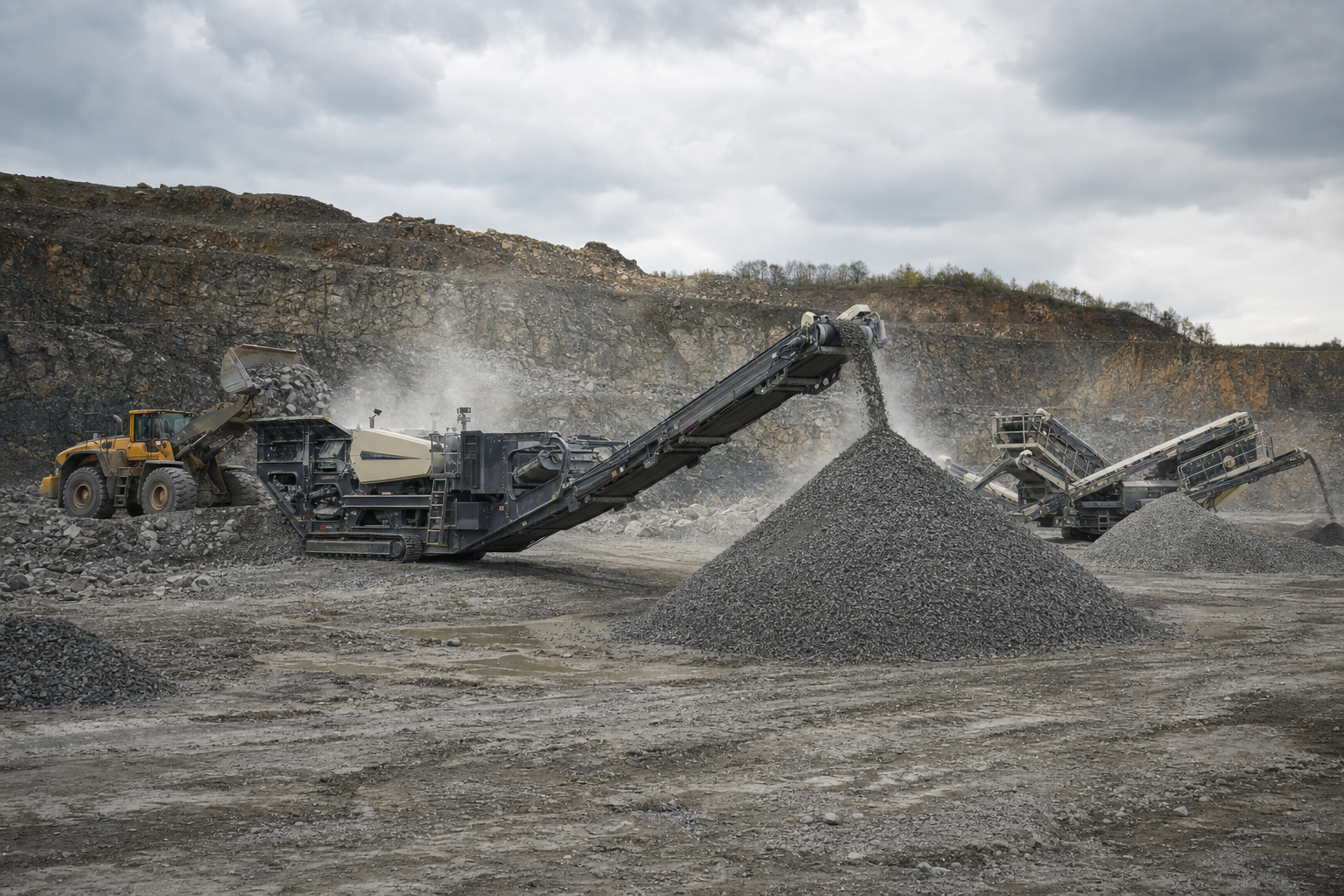 Crushing and screening