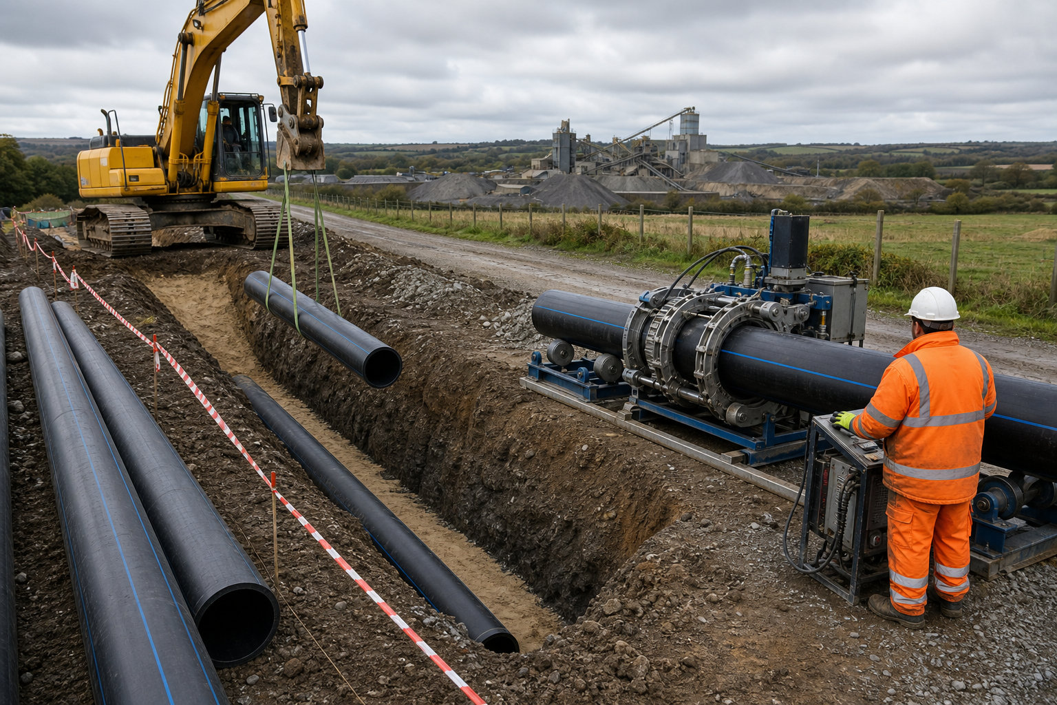 Pipework and pipeline installation